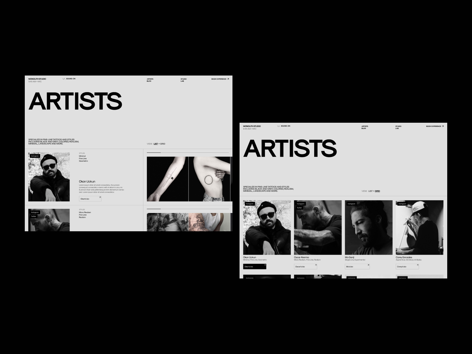 Artists desktop